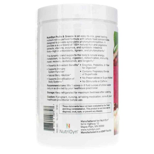 Fruits & Greens Daily Drink with Monk Fruit, ND